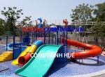 Bộ liên hoàn cầu trượt máng trượt hồ bơi 