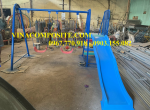 Cầu trượt xích đu 2 ghế
