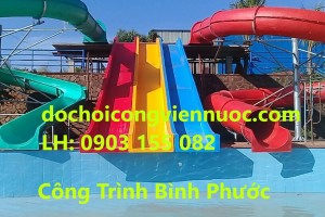 Công trình cầu trượt hồ bơi khu du lịch Bình Phước