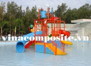 Bộ liên hoàn cầu trượt nước bể bơi 