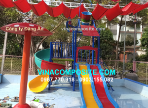 Cầu trượt hồ bơi nhỏ