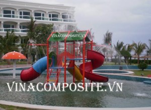 trò chơi cầu trượt liên hoàn hồ bơi trẻ em 