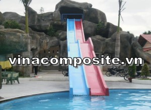 cầu tuột bể bơi trẻ em