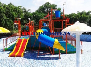 Thi công lắp đặt cầu trượt nước liên hoàn 