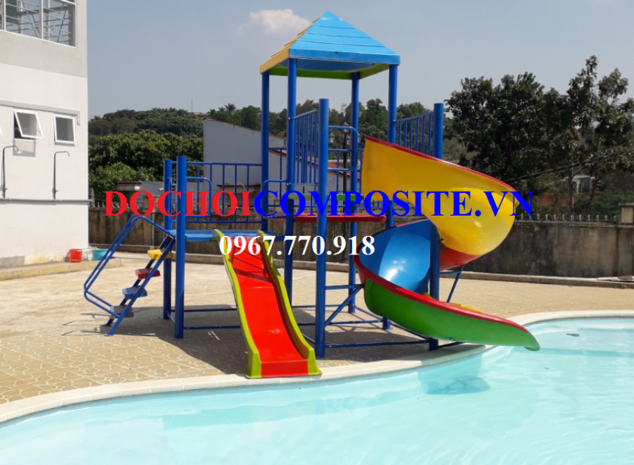 Cầu trượt hồ bơi trẻ em 