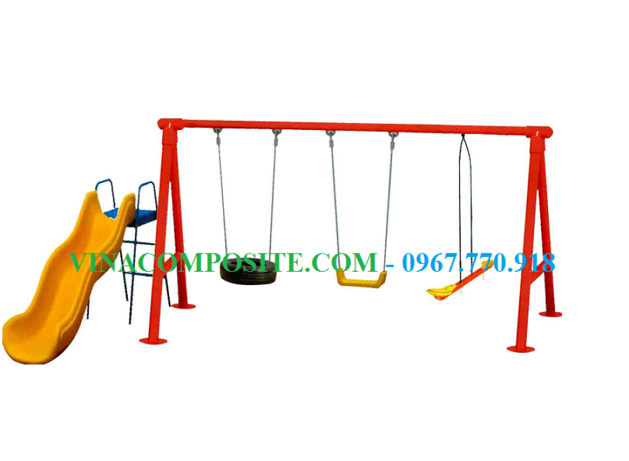 Cầu trượt xích đu trẻ em