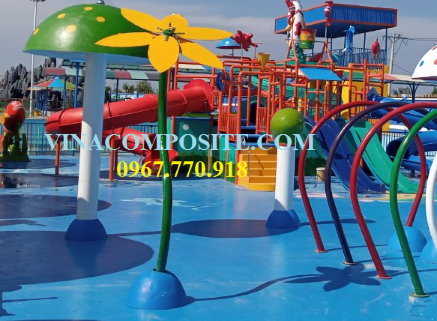 Cây hoa phun nước hồ bơi