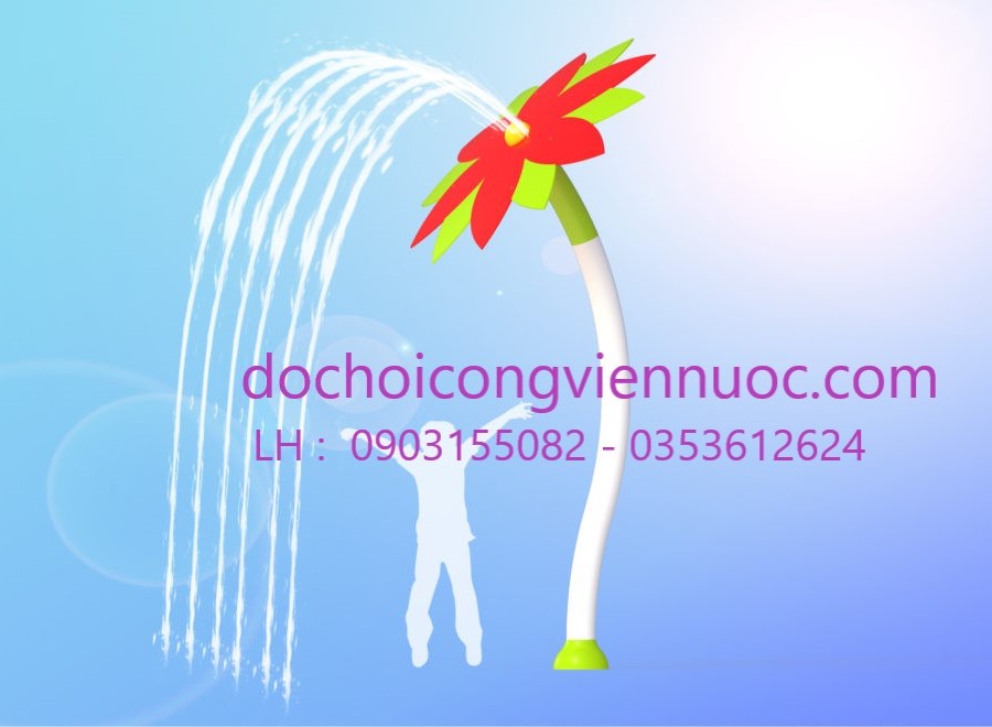 Cây hoa phun nước trang trí hồ bơi