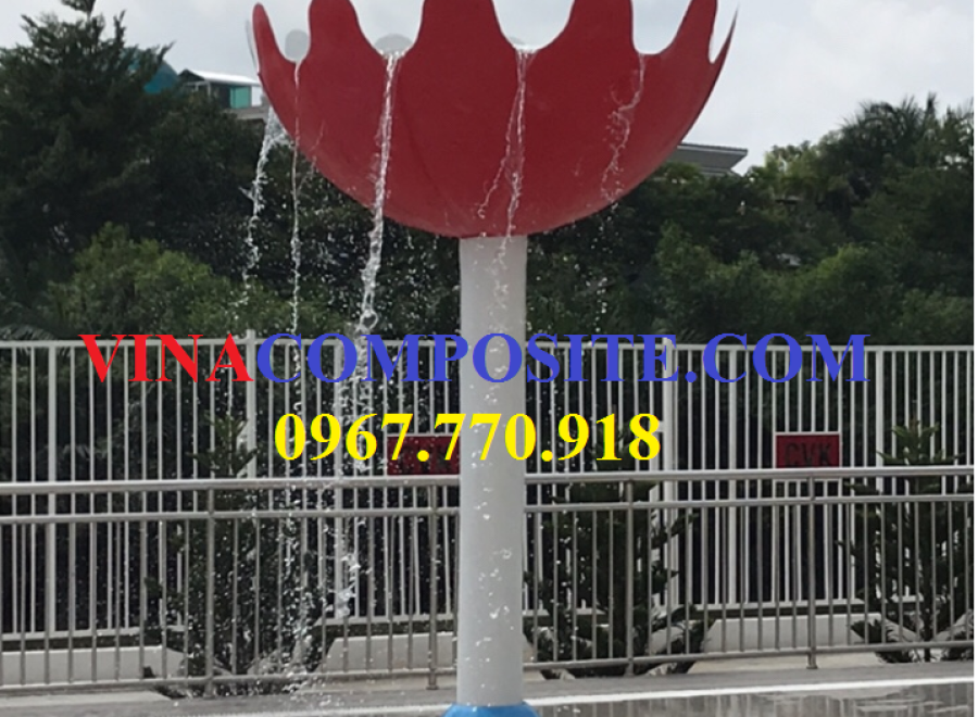 Cây nấm ngược phun nước hồ bơi 