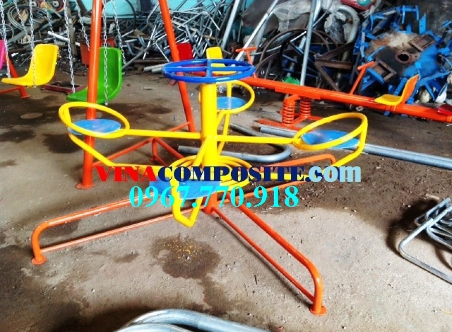 Đu quay xoay trẻ em  4 ghế