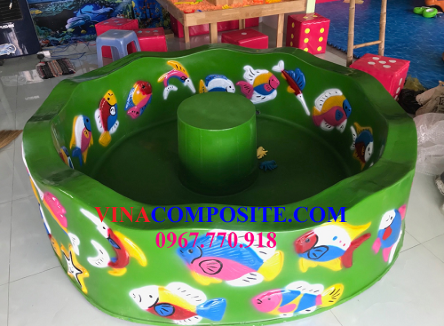 Hồ câu cá nhựa trẻ em, bể câu cá nhựa cho bé