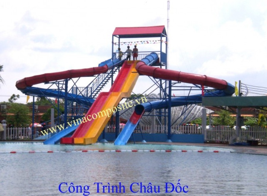 Thiết bị trượt công viên nước hồ bơi