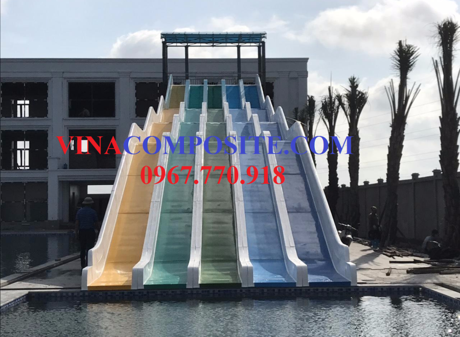 Máng trượt nước siêu tốc 5 làn