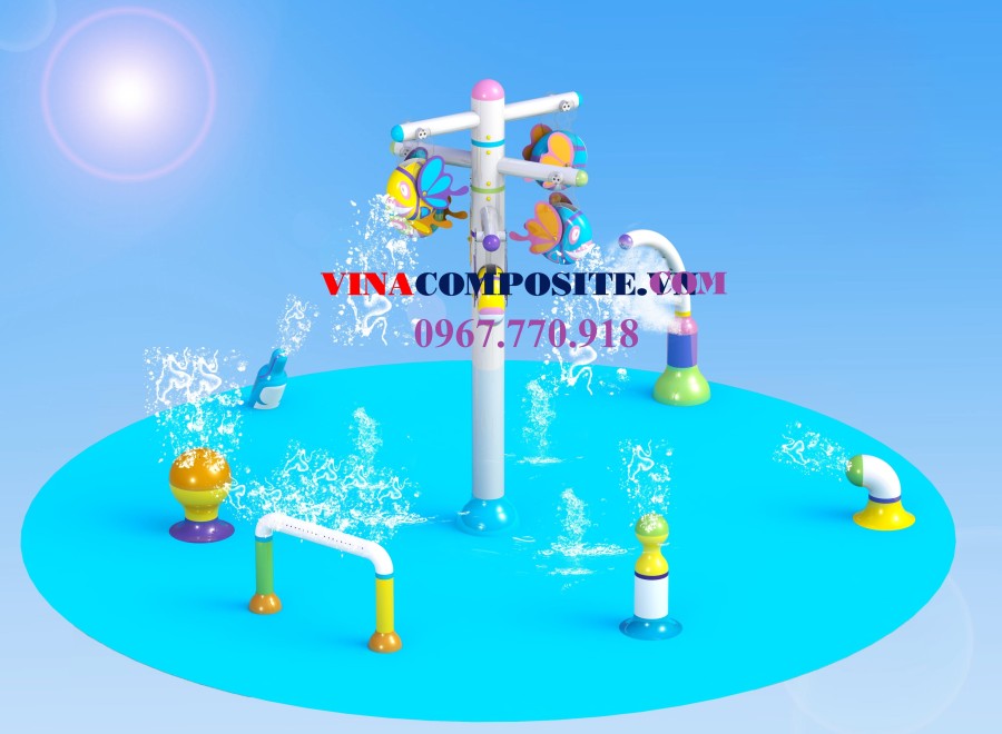Mô hình sân chơi nước mini