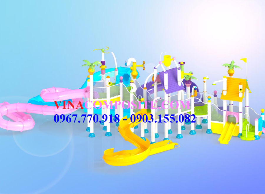 Mô hình sân chơi nước trẻ em