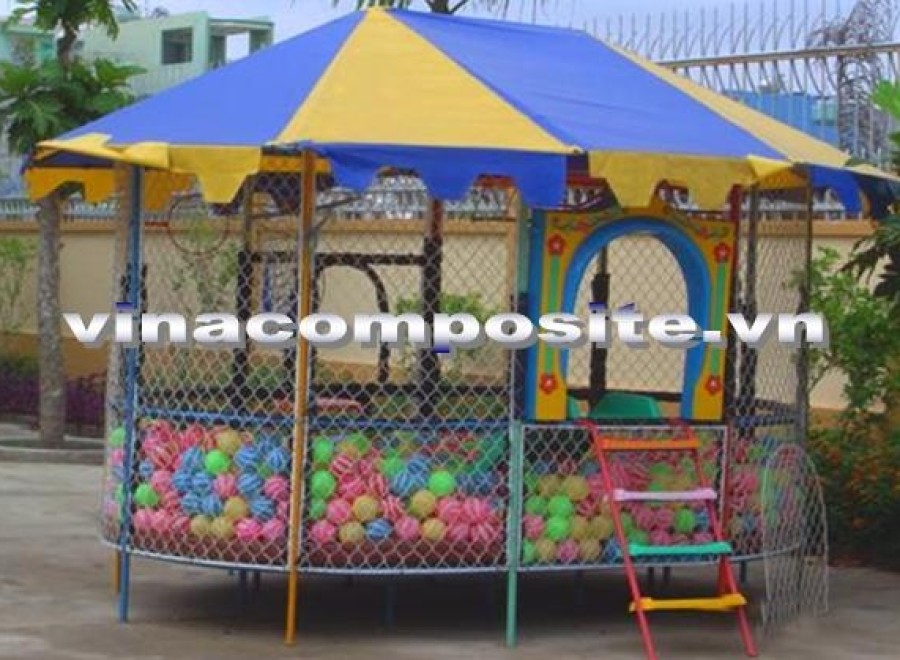 Nhà banh cầu trượt trẻ em