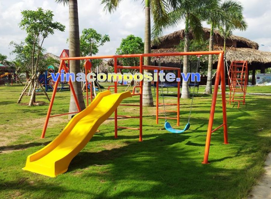 Thang leo cầu trượt xích đu