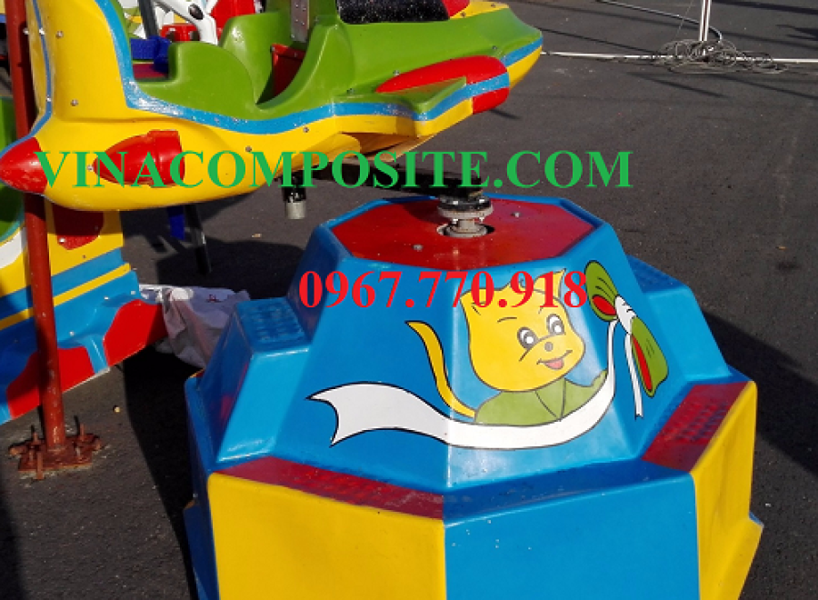 Thú nhún điện máy bay xoay 