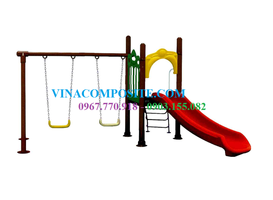 Xích đu cầu trượt đơn
